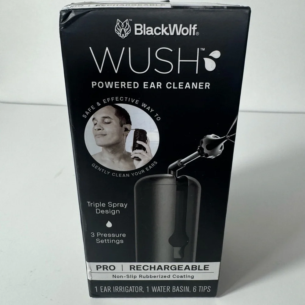 BlackWolf Wush Powered Ear Cleaner -Black
